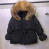 Slim Jackets Large Natural Raccoon Fur Hooded Coat - Image 4