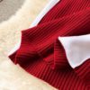 Stand Collar Long Sleeve Jumper Bodycon Sweater Dresses - Image 18