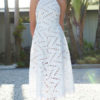 Straps Neck Sleeveless Backless Long Dress