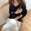 Sweaters V-Neck Sexy Minimalist Hollow Out Pullover - Image 3