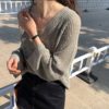 Sweaters V-Neck Sexy Minimalist Hollow Out Pullover - Image 5