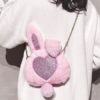 Sweet Lolita Bunny Faux Fur Cross Body Bag - Image 6