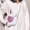 Sweet Lolita Bunny Faux Fur Cross Body Bag - Image 5