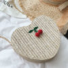 Sweet Lolita Hearts Shaped Cherry Decor Cross Body Bag - Image 3