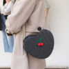 Sweet Lolita Hearts Shaped Cherry Decor Cross Body Bag