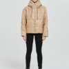 Thick Warm PU Faux Leather Padded Coat - Image 3