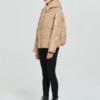 Thick Warm PU Faux Leather Padded Coat - Image 4