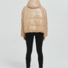Thick Warm PU Faux Leather Padded Coat - Image 5