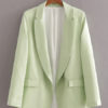 Turndown Collar Long Sleeve Casual Jackets - Image 3
