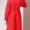 Turndown Collar Pockets Casual Woolen Trench Coat - Image 3