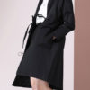 Turndown Collar Pockets Casual Woolen Trench Coat - Image 4
