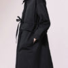 Turndown Collar Pockets Casual Woolen Trench Coat - Image 5