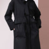 Turndown Collar Pockets Casual Woolen Trench Coat - Image 6