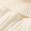 Turtle Neck Knitted Slim Long Sleeve Split Sweater Dresses - Image 12