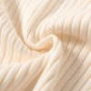 Turtle Neck Knitted Slim Long Sleeve Split Sweater Dresses - Image 15