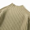 Turtleneck Knitted Long Sleeve Street Wear Sweater Dress - Image 8