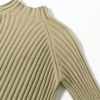 Turtleneck Knitted Long Sleeve Street Wear Sweater Dress - Image 9