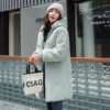 Warm Fleece Hooded Coats Long Large Fur Collar Jackets - Image 5
