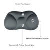 3pcs/lot Ergonomic 3D Massage Pillow - Image 4