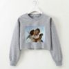 Angel print long-sleeved short section navel sweatshirt - Image 3