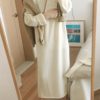 Batwing Long Sleeve Basic Casual Straight Dress