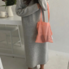 Batwing Long Sleeve Basic Casual Straight Dress - Image 4