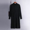 Casual Long Sleeve Jumper Warm Split Sweater Dresses - Image 7