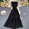 Casual O Neck Sleeve Less Office Rompers Long Jumpsuits - Image 4