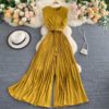 Casual O Neck Sleeve Less Office Rompers Long Jumpsuits - Image 10
