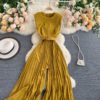 Casual O Neck Sleeve Less Office Rompers Long Jumpsuits - Image 12