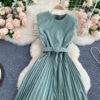 Casual O Neck Sleeve Less Office Rompers Long Jumpsuits - Image 30