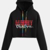 Christmas Letters Print Long Sleeve Casual Hoodie - Image 3