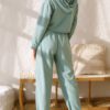 Cropped Hoodies With Elastic Waist Jogger Pants - Image 10