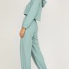 Cropped Hoodies With Elastic Waist Jogger Pants - Image 13