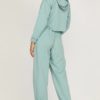 Cropped Hoodies With Elastic Waist Jogger Pants - Image 14
