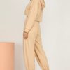 Cropped Hoodies With Elastic Waist Jogger Pants - Image 3