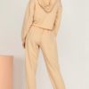 Cropped Hoodies With Elastic Waist Jogger Pants - Image 4