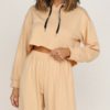 Cropped Hoodies With Elastic Waist Jogger Pants - Image 6