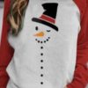 Cute Christmas Cartoon Print Raglan Sleeves O-neck T-shirt - Image 2