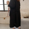 Double Breasted Elegant Office Coat With Belt - Image 4