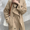 Double Breasted Elegant Office Coat With Belt - Image 6