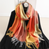Fashion luxury warm plaid scarf