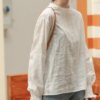 Floral Embroidery Hollow Out Blouse - Image 6