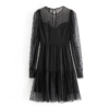Lace Mesh Patchwork Mini Dress - Image 2