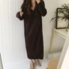 Loose Casual Knitted Sweater Dress - Image 3