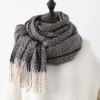 Luxury Plaid Tassel Scarves - Image 3