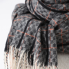 Luxury Plaid Tassel Scarves - Image 4