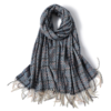 Luxury Plaid Tassel Scarves