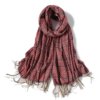 Luxury Plaid Tassel Scarves - Image 23