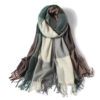 Luxury plaid warm fashion scarf